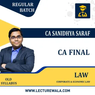 CA Final Corporate & Economic Law Regular Course By CA Sanidhya Saraf: Pen Drive / Google Drive. CA Final Corporate & Economic Law Regular Course By CA Sanidhya Saraf: Pen Drive / Google Drive.